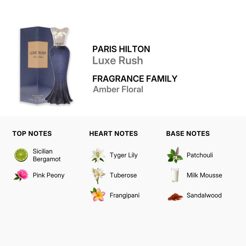 Paris Hilton Luxe Rush Eau de Parfum Spray for Women (3.4oz)