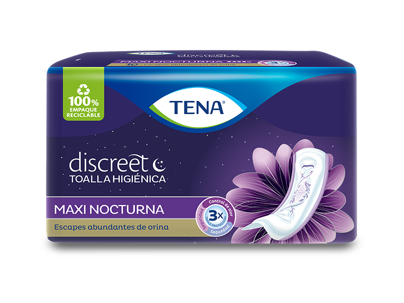 Tena Women Discreet Maxi Mayor Protección y Descanso (10ct)