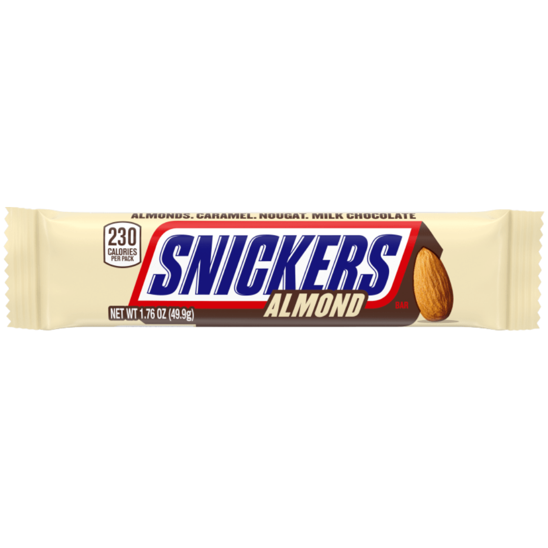 Snickers Almond Single Bar 1.76 oz con almendras