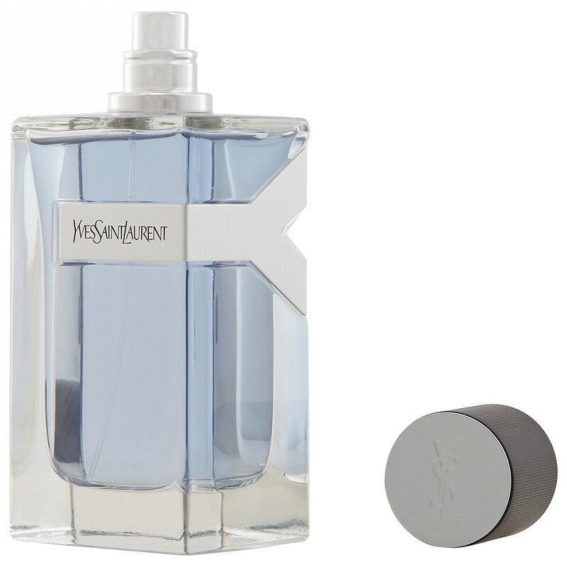 Yves Saint Laurent Libre Eau de Toilette bottle with its cap placed to the right, on a solid white background.