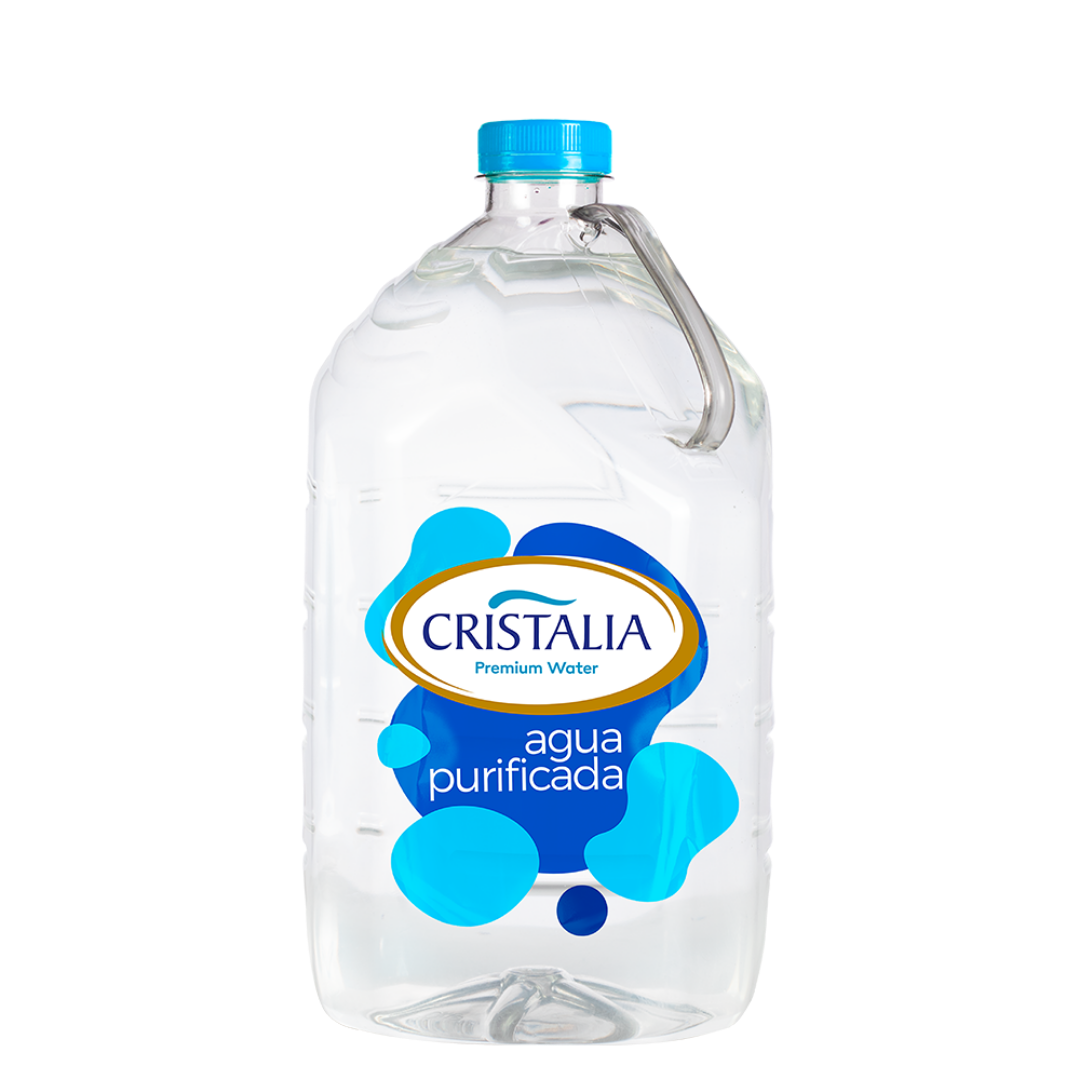 Cristalia agua purificada ionizada 1L hidratación premium