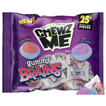 Gummy Brains Fruity Gummies gomitas en forma de cerebro