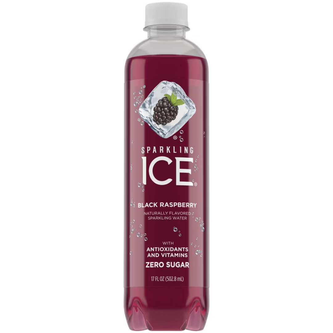 Sparkling Ice Black Raspberry Flavored Sparkling Water 17oz refresco sin calorías