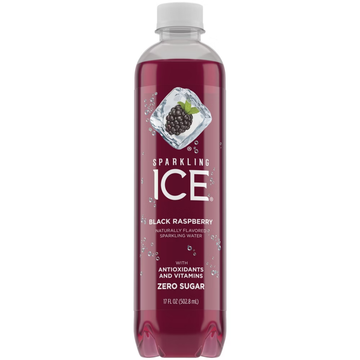Sparkling Ice Black Raspberry Flavored Sparkling Water 17oz refresco sin calorías