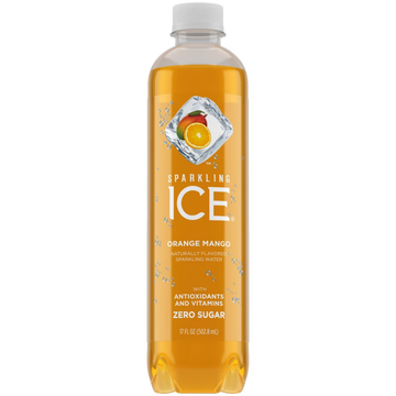 Sparkling Ice Orange Mango Flavored Sparkling Water 17oz refresco saludable