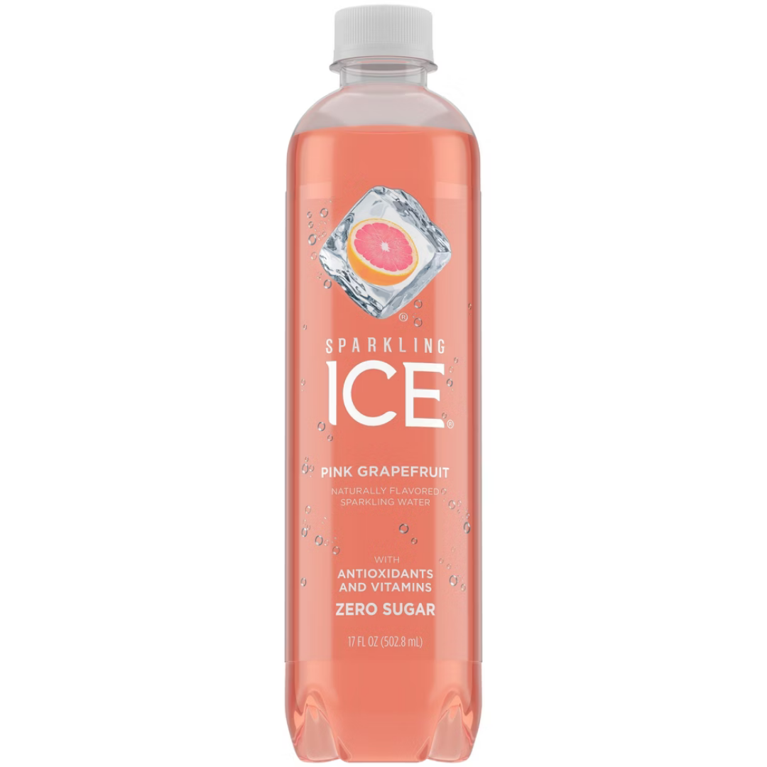 Sparkling Ice Pink Grapefruit Flavored Sparkling Water 17oz sin calorías
