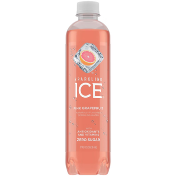 Sparkling Ice Pink Grapefruit Flavored Sparkling Water 17oz sin calorías