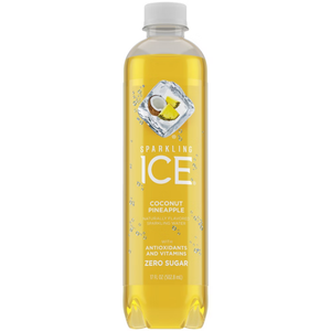 Sparkling Ice Coconut Pineapple Flavored Sparkling Water 17oz sabor tropical