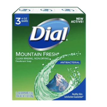 Dial Bar Soap pack 3 jabones surtidos 4oz c/u