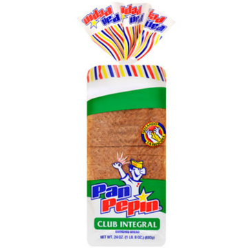 Pan Pepín pan integral de trigo 100% saludable y fresco