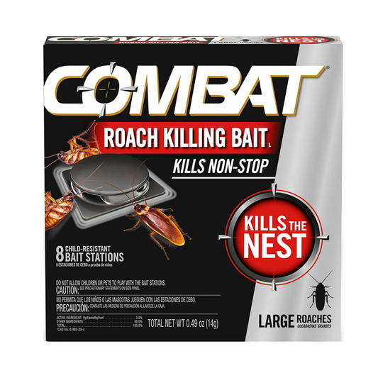 Combat Roach Killing Bait Stations Indoor 8 Count control cucarachas