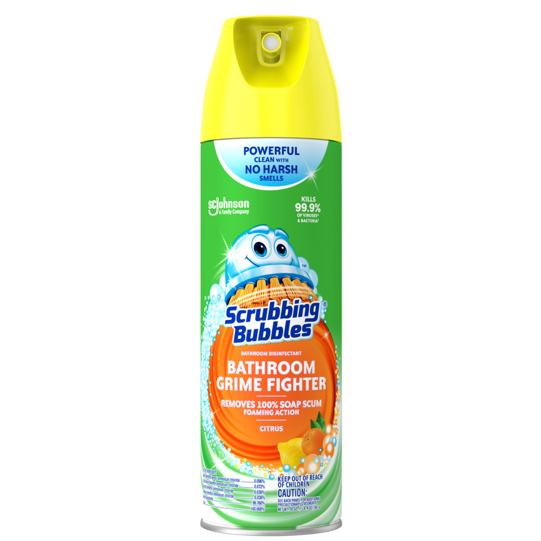 Scrubbing Bubbles limpiador baño Citrus 20oz desinfectante potente