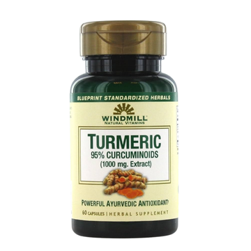 Windmill Turmeric 1000mg 95% curcuminoides suplemento 60 cápsulas