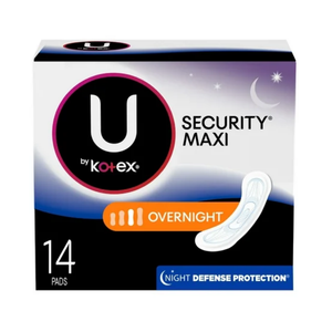 U by Kotex Security Maxi Pads Overnight (14ct)