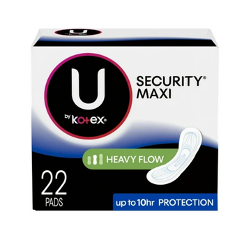 U by Kotex Maxi Pads Heavy Flow Long (22 ct)