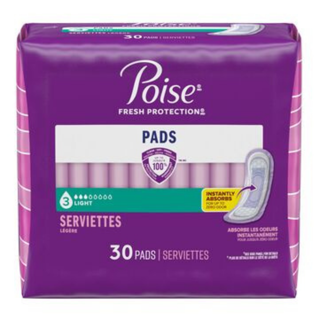 Poise Fresh Protection toallas absorbentes ligeras 30 unidades