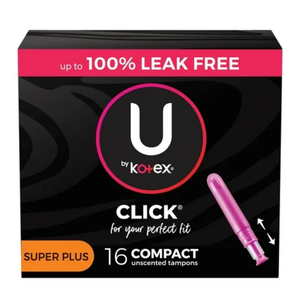U by Kotex Click Compact Tampons Super Plus (16 ct)