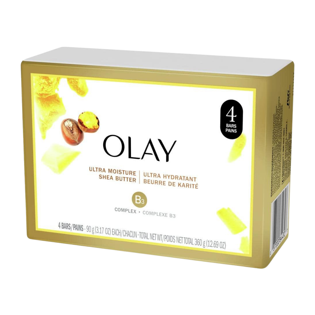 Olay Beauty Bars jabones manteca de karité y niacinamida 4 unidades