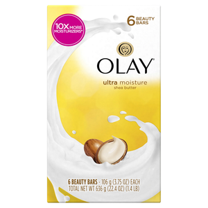 Olay jabón barra Ultra Moisture manteca de karité 6 unidades