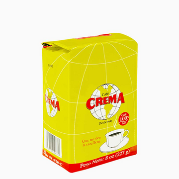 Crema café molido 8 oz suave agradable