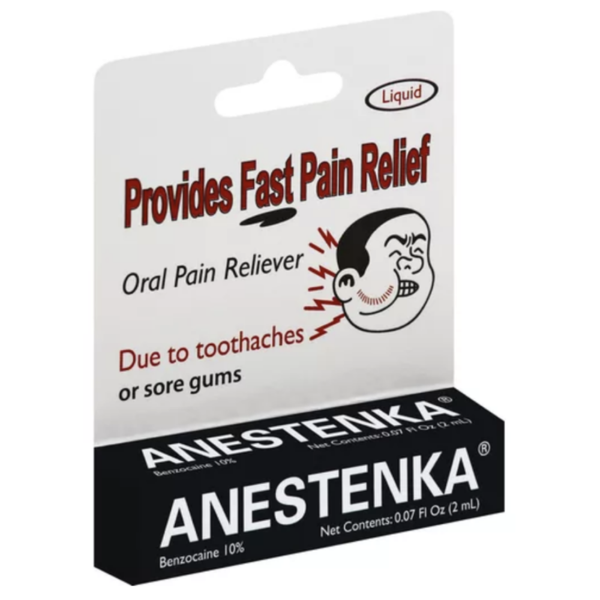 Anestenka Liquid Oral Pain Reliever Benzocaine 10% (2mL)