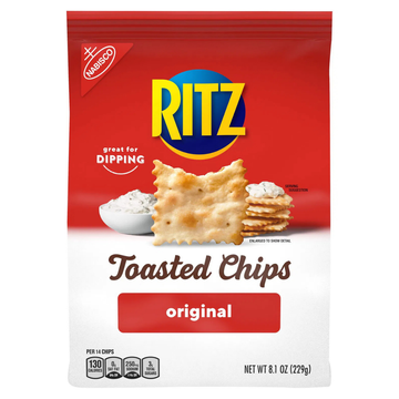 Ritz Toasters Original chips tostados sabor clásico 8.1oz