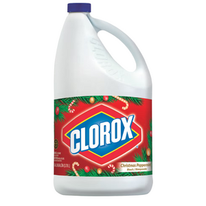 Clorox Disinfecting Bleach Xmas Peppermint desinfectante 128oz
