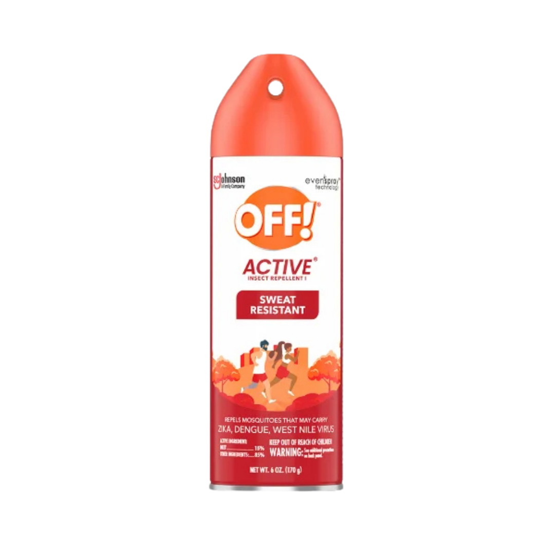 OFF! Active repelente de insectos resistente al sudor, ideal deportes.