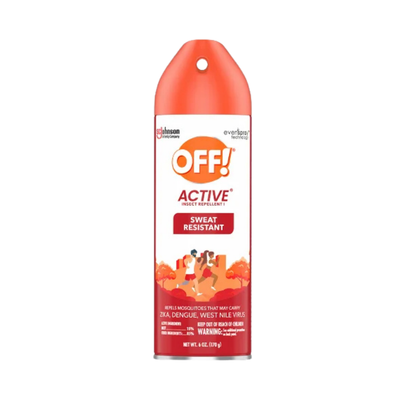OFF! Active Insect Repellent Sweat Resistant Spray (6oz)
