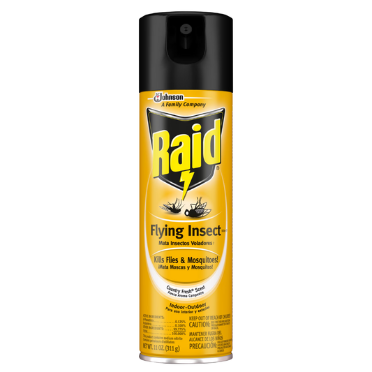 Raid Flying Insect Killer Country Fresh elimina insectos voladores, 11oz.