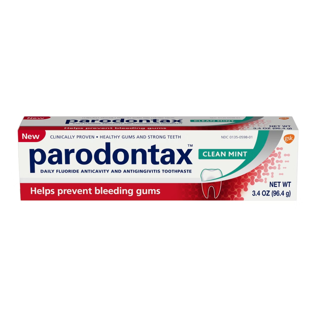 Pasta dental PARODONTAX Clean Mint 3.4 oz encías saludables