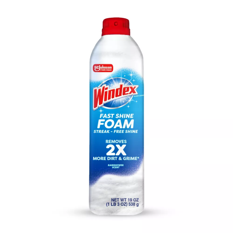 Windex Fast Shine Foam Glass Cleaner Aerosol (19oz)