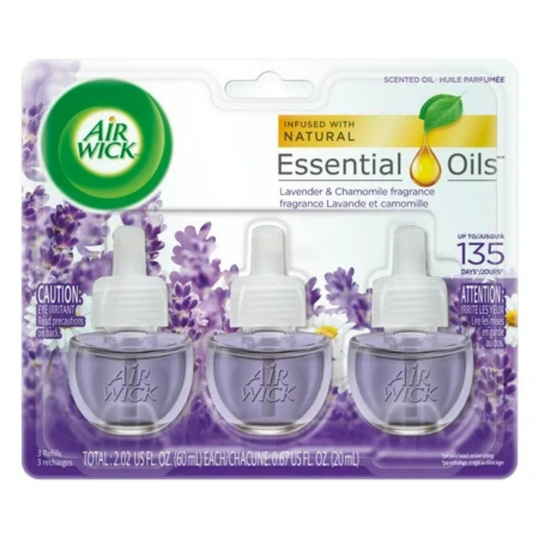 Air Wick Scented Oil Refills Lavender & Chamomile 3 Pack aromaterapia