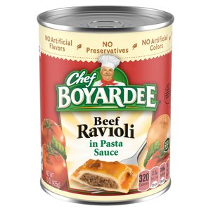 Chef Boyardee Beef Ravioli Tomato Meat Sauce 15oz pasta carne