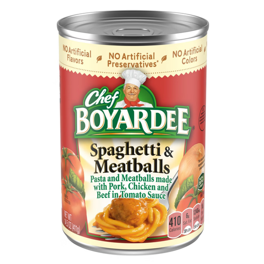Chef Boyardee Spaghetti Tomato Sauce 15oz pasta en salsa