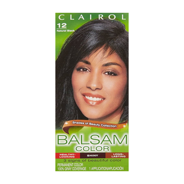 Clairol Balsam #12 Natural Black tinte cabello cobertura total