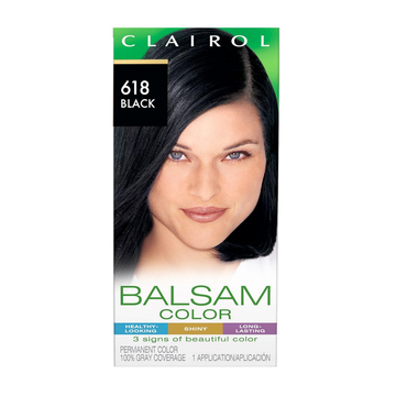 Clairol Balsam #618 Black tinte cabello negro profundo