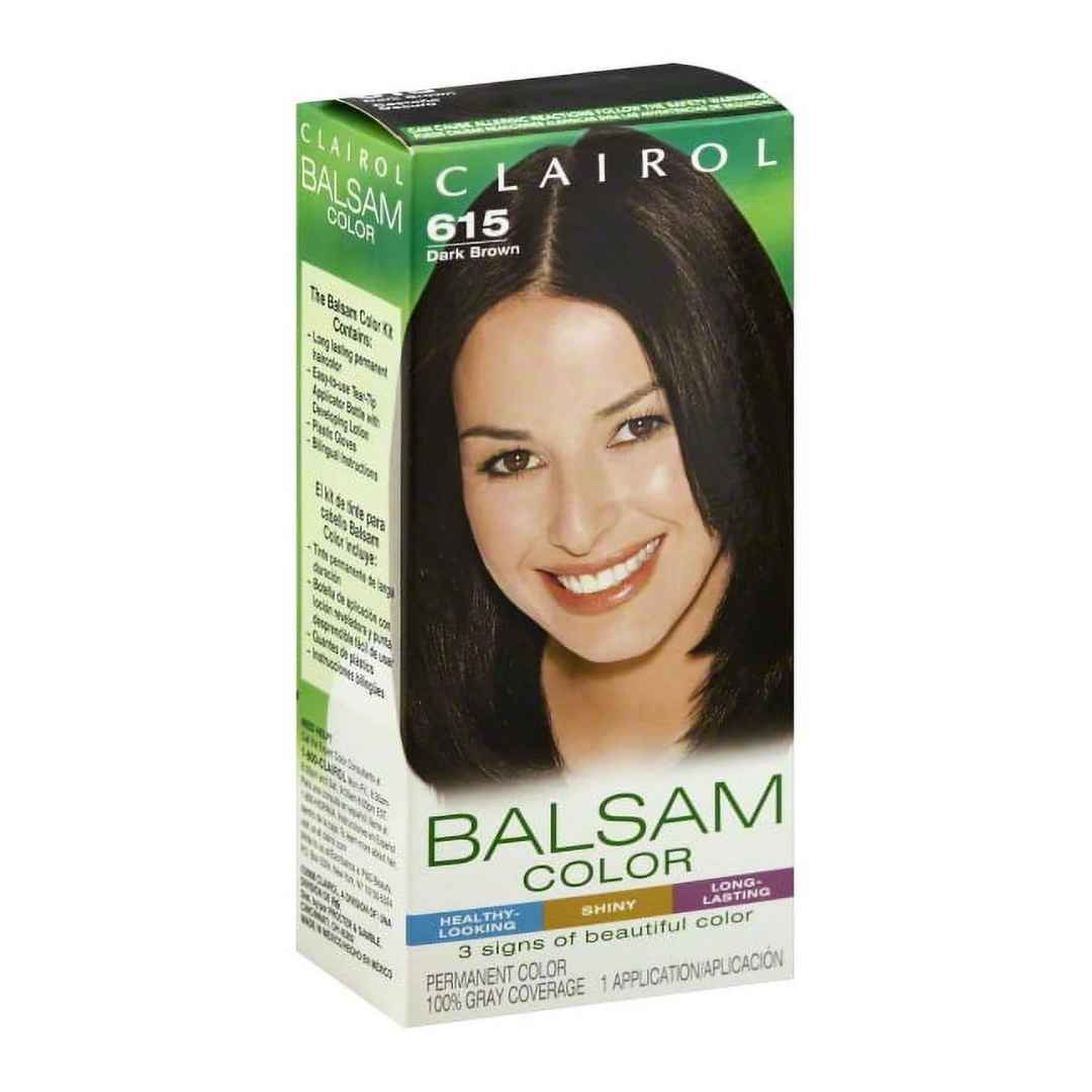 Clairol Balsam #615 Dark Brown tinte cabello castaño oscuro