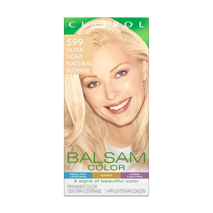 Clairol Balsam #599 Ultimate Light Blonde tinte cabello rubio claro