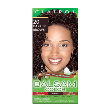 Clairol Balsam #20 Dark Brown tinte cabello castaño oscuro