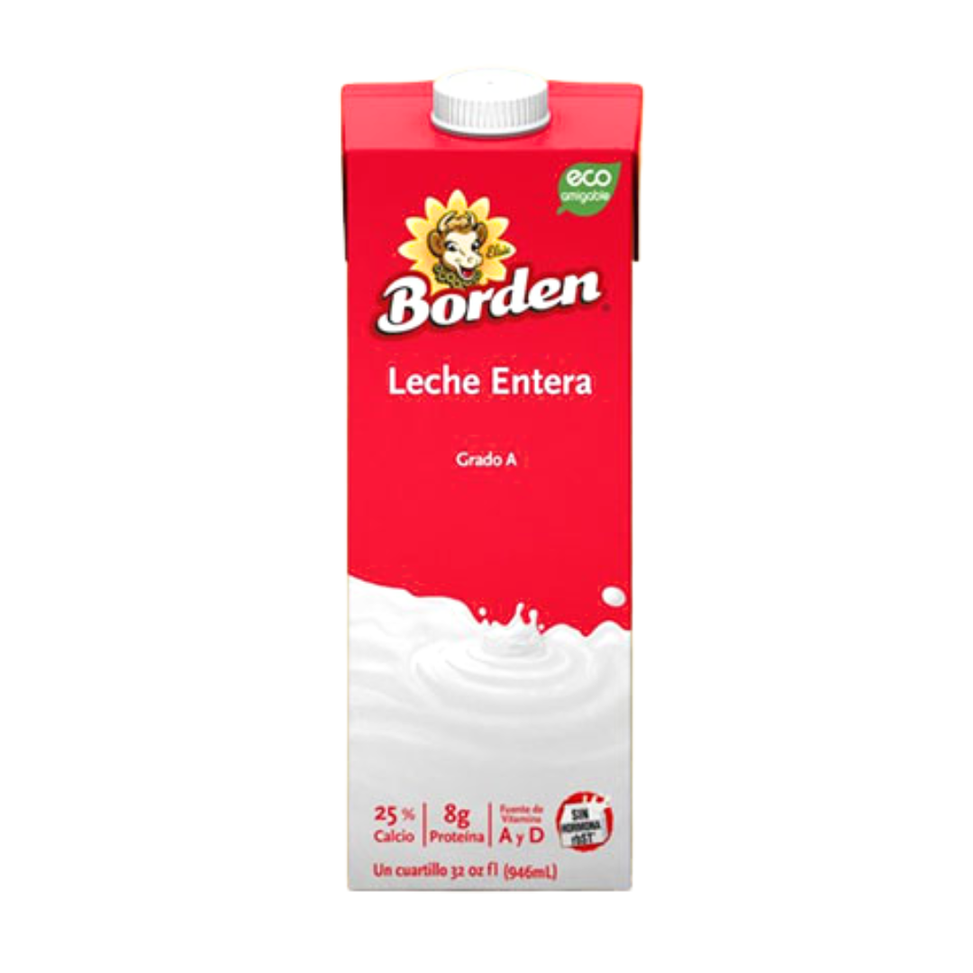 Borden Whole Milk leche entera 32oz