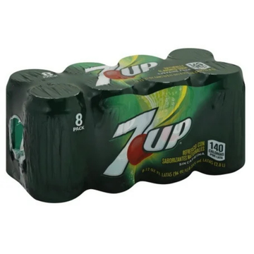 7UP Lemon Lime Soda 8 Pack Cans 12oz refresco limón lima