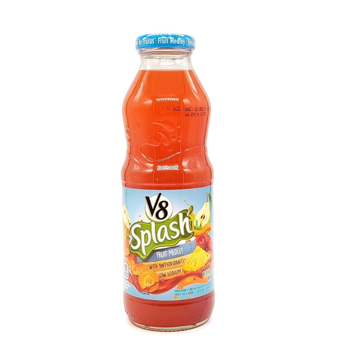 V8 Splash Fruit Medley Juice Beverage 16oz jugo mezcla frutas
