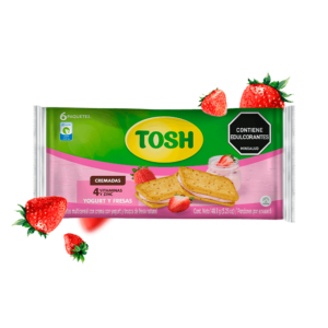 Galletas TOSH, Sándwich Yogur y Fresa