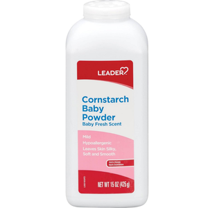 Leader Cornstarch Baby Powder (15oz)