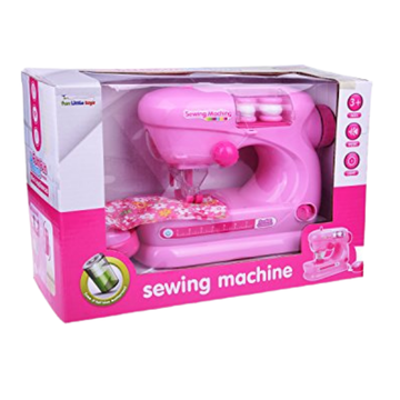Electric Toy Sewing Machine máquina de coser de juguete rosa con luz y sonido