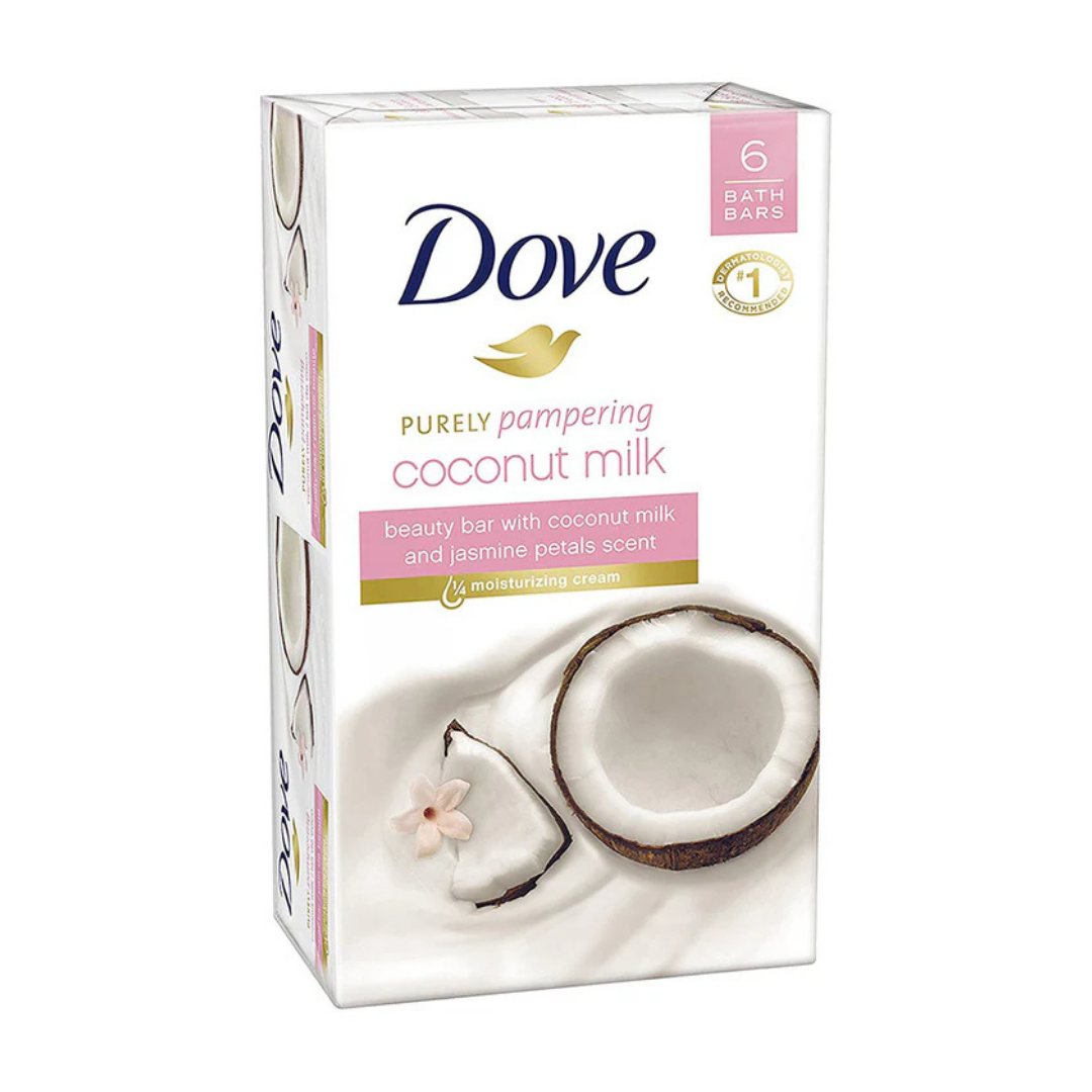 Dove Jabón Coconut Milk y Jasmine Petals pack de 6 barras