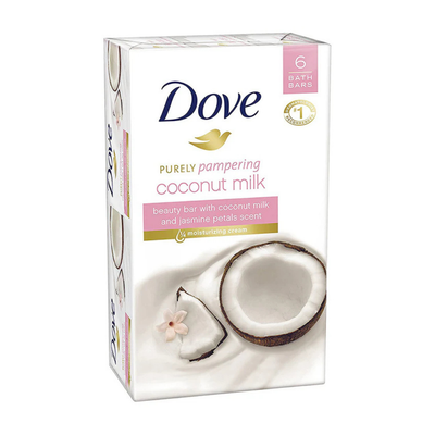 Dove Purely Pampering Beauty Bar Coconut Milk & Jasmine Petals (6 x 3.75oz)