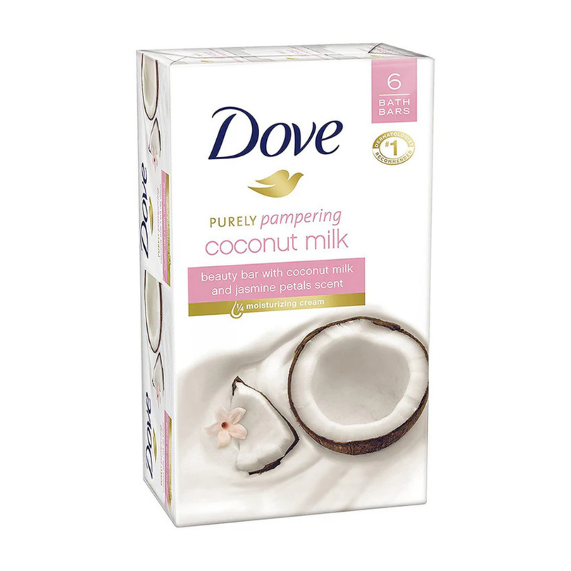 Dove Purely Pampering Beauty Bar Coconut Milk & Jasmine Petals (6 x 3.75oz)