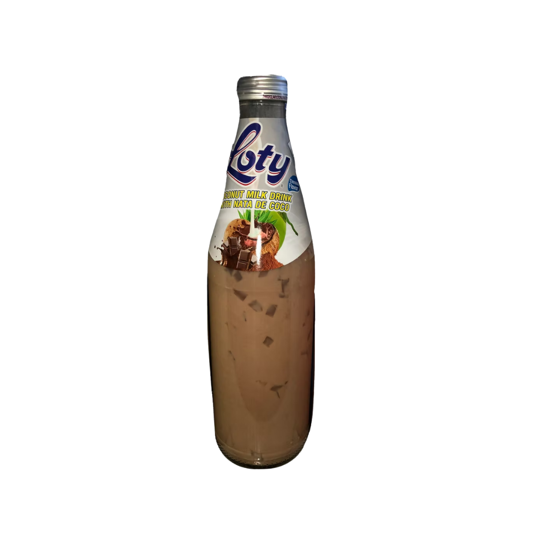 Bebida Loty de leche de coco y chocolate con nata de coco 9.8oz